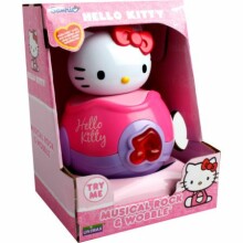 Hello Kitty Art.65013 Музыкальная игрушка Неваляшка [ванька встанька] для малышей 21 cm