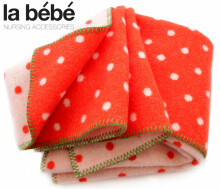 La Bebe™ Strawberry Natural Lambswool Baby blanket Dots 100х70 cm