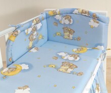 Mamo Tato Teddy Bears Col. Blue Комплект постельного белья из 4 частей (60/100x135 см)