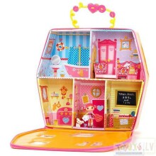 MGA Mini Lalaloopsy Carry Along Playhouse With Sunny Art. 514350 Leļļu māja-somiņa