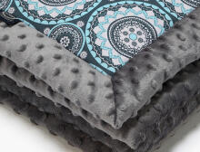 La Millou Art. 83424 Infart Blanket Mosaic Grey