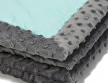 La Millou Art. 83449 Infart Blanket Follow Me Grey Высококачественное детское двустороннее одеяло от Дизайнера Ла Миллоу (65x75 см) 