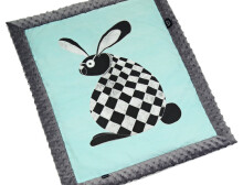 La Millou Art. 83449 Infart Blanket Follow Me Grey Высококачественное детское двустороннее одеяло от Дизайнера Ла Миллоу (65x75 см) 