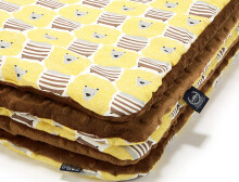 La Millou Art. 83469 Toddler Blanket Lion Lion Caramel Высококачественное детское двустороннее одеяло от Дизайнера Ла Миллоу (80x100 см)