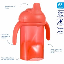 Difrax Art.704 Orange NEW Non-spill cup with soft 250 ml