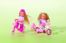 Simba Art.105731715B Evi myliu mano pirmąją dviratininkę lėlę Evi su dviračiu