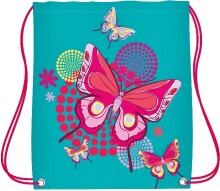 Patio  Ergo School Backpack Art.86049 Butterfly Bērnu ergonomiskā mugursoma [skolnieku ortopēdiskā mugursoma portfelis] komplekts