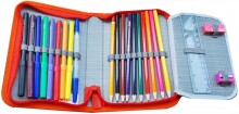 „Patio School“ komplektas: ergonomiška kuprinė, pieštukų dėklas ir batų krepšys [portfelis] 86146 „Race“