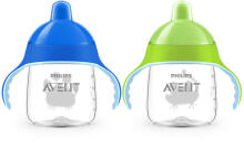 „Philips Avent Sip by Drip“ art. SCF753 / 04 Klasikinis treniruočių puodelis su rankenomis ir tvirtu snapeliu 260 ml, 12 m +