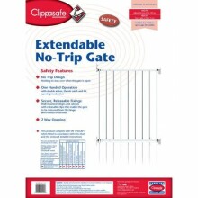 CLIPPASAFE 112 Extendable No Trip Gate (Metal) 60- 107cm CL1120