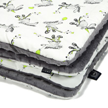 La Millou Art.91649 Preschooler's Blanket FUNNY BUNNY - GREY Augstākās kvalitātes divpusēja sedziņa (110x140 cm) (+/- 2 cm)